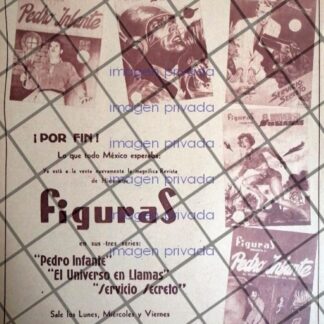 CARTEL PUBLICITARIO RETRO LANZAN REVISTA PEDRO INFANTE /N7