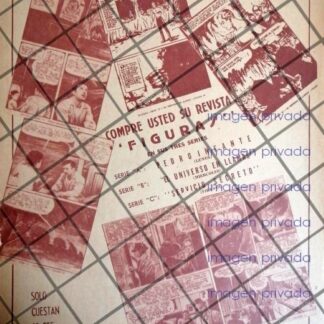 CARTEL PUBLICITARIO RETRO LANZAN REVISTA PEDRO INFANTE /N4