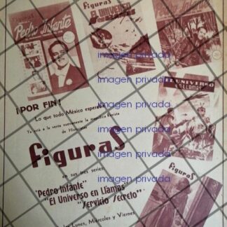 CARTEL PUBLICITARIO RETRO LANZAN REVISTA PEDRO INFANTE /N3