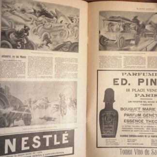 AFICHE ANTIGUO SOBRE LOS AUTOMOVILES EN 1906