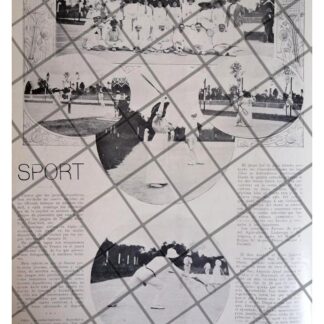 AFICHE ANTIGUO PARTIDO DE TENIS, CLUB JUNIOR 1911