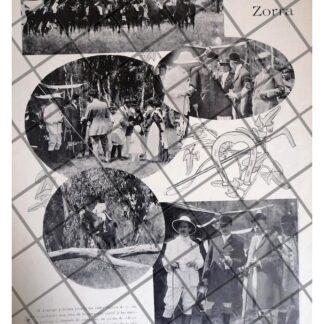 AFICHE RETRO EJERICIOS HIPICOS EN ANZURES 1911