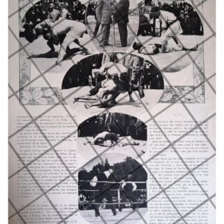 AFICHE ANTIGUO LUCHA LIBRE, BOX, PARQUE TIVOLI 1911