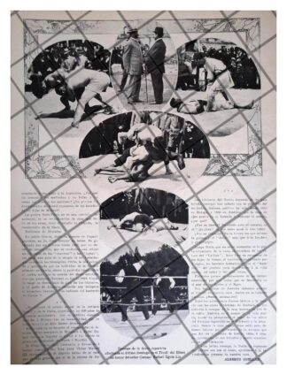 AFICHE ANTIGUO LUCHA LIBRE, BOX, PARQUE TIVOLI 1911