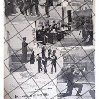 AFICHE ANTIGUO ACADEMIA MILITAR, FIN DE CURSOS 1911