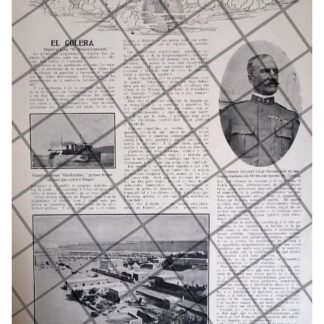 AFICHE ANTIGUO GURRRA ITALIA TURQUIA 1911. LUIGI CANENA