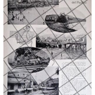 AFICHE ANTIGUO HURACAN EN MAZATLAN Y GUAYMAS 1911