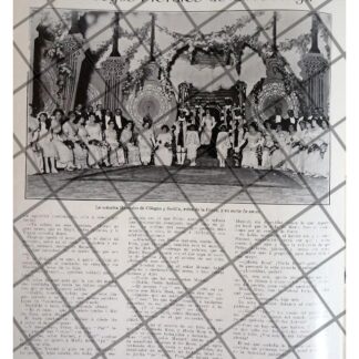 AFICHE ANTIGUO REINA. MERCEDES DE COLOGAN Y SEVILLA 1911