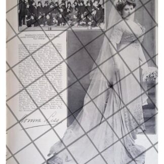 AFICHE ANTIGUO BODA. JUANA ELENA MARTINEZ DE WIEGAND