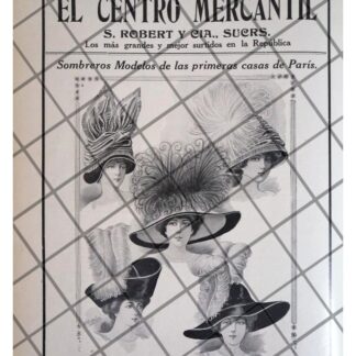 CARTEL PUBLICITARIO RETRO TIENDA CENTRO MERCANTIL 1911 -46