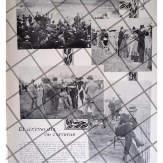 AFICHE RETRO CARRERAS DE AUTOS HIPODROMO CONDESA 1911 LPR