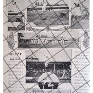 AFICHE RETRO JUEGOS EN EL HIPODROMO DE LA CONDESA 1911 *R