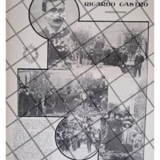 AFICHE RETRO HOMENAJE A RICARDO CASTRO HERRERA 1911 *R