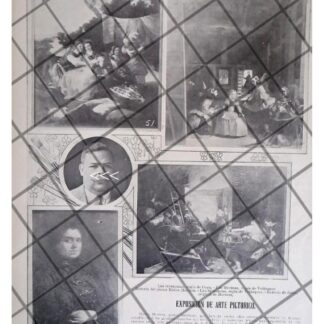 AFICHE ANTIGIO, EXPOSICION. PINTOR MATEO HERRERA 1911 *R