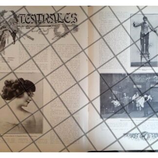 AFICHE ANTIGIO CIA. TEATRO GIOVANNI MOLASSO MEXICO 1911 *R