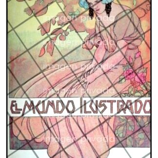 PORTADA ANTIGUA ART NOUVEAU 1911 DE ALBERTO GARDUÑO