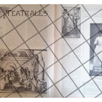 AFICHE ANTIGIO TEMPORADA TEATRAL 1911 TEATROS ARBEU Y MAS *R