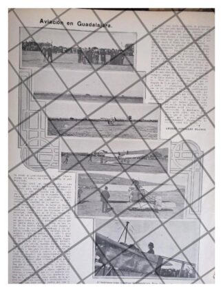 AFICHE RETRO AVIADORA HARRIET QUIMBY EN GUADALAJARA (ANALCO ) 1911 *R