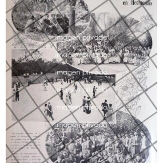 AFICHE RETRO FIESTA. MOLINO DE LA LUZ, HERMOSILLO 1911 *R