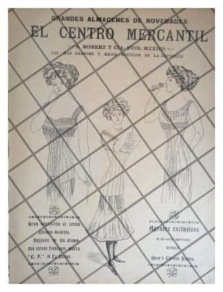 PUBLICIDAD ANTIGUA TIENDA EL CENTRO MERCANTIL 1911 49
