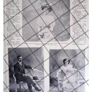 AFICHE ANTIGUO BODA. VELASCO FORTUÑO 1911 Y MAS