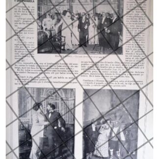 AFICHE ANTIGUO VIRGINIA FABREGAS, TEATRO ARBEU 1911 *R