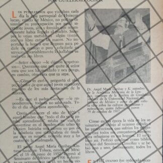 AFICHE RETRO ANGEL MARIA GARIBAY 1969