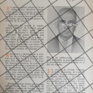 AFICHE ANTIGUO EL DIBUJANTE BONIFACIO MACIAS 1969