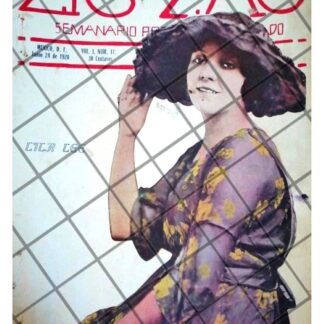 PORTADA ANTIGUA. ACTRIZ DE CINE MUDO LILA LEE 1920