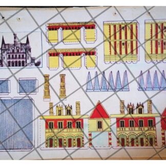 RARO JUGUETE ANTIGUO DE PAPEL. CASITA 1920