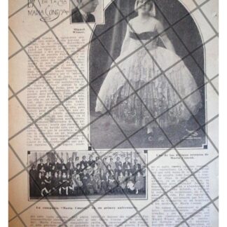 AFICHE ANTIGUO MARIA CONESA Y TU COMPAÑIA DE TEATRO 1920