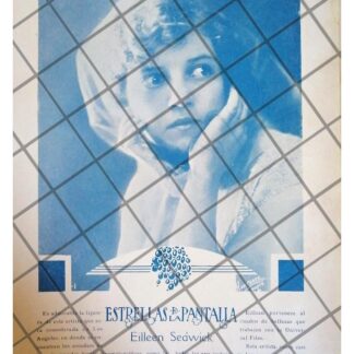 FOTO GRABADO ANTIGUO. ACTRIZ. EILLEEN SEDWICK 1920 CINE MUDO