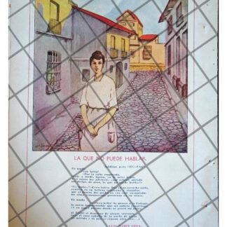 AFICHE ANTIGUO INEDITO DE LUIS MARIN LOYA 1920