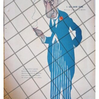 CARICATURA ANTIGUA. JUAN SANCHEZ AZCONA /POR. AUDIFFRED