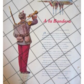 AFICHE ANTIGUO INEDITO DE PAUL DEROULEDE 1920