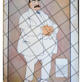 CARICATURA ANTIGUA. PEDRO LAGUNA 1920 POR: GARCIA CABRAL