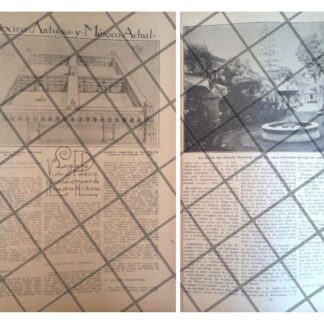 AFICHE ANTIGUO PALACIO NACIONAL ANTES Y EN 1920