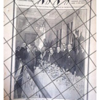 AFICHE ANTIGUO BANQUETE EN EL CIRCULO FRANCES 1920