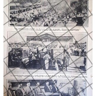 AFICHE ANTIGUO MITIN PRO. ESTEBAN CANTU. B. CALIFORNIA 1920