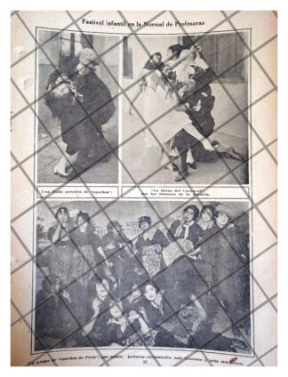 AFICHE ANTIGUO ESCUELA NORMAL DE MAESTRAS 1920