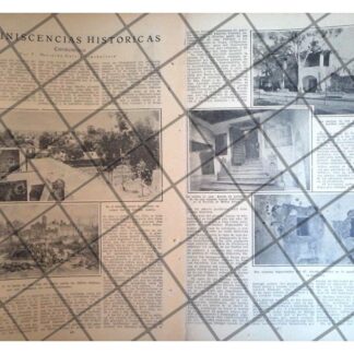 AFICHE ANTIGUO REMINICENCIAS DE CHURUBUSCO 1920