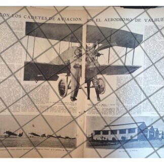AFICHE ANTIGUO PRIMEROS CADETES FUERZA AEREA 1920
