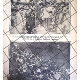 AFICHE ANTIGUO ORQUESTA SINFONICA NAC. 1920 Y OTROS