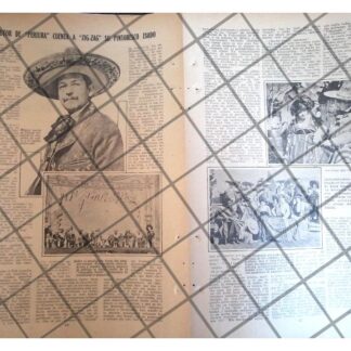 AFICHE ANTIGUO SOBRE MIGUEL LERDO DE TEJADA 1920