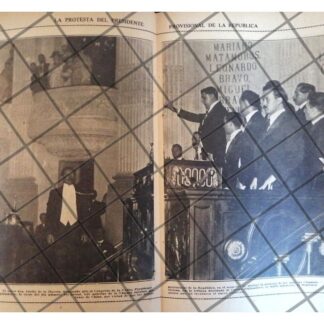 AFICHE ANTIGUO PLUTARCO ELIAS CALLES Y ALVARO OBREGON 1920