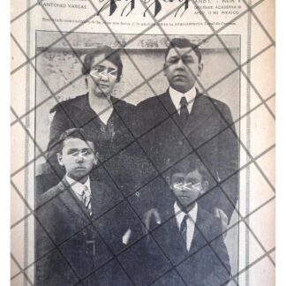 AFICHE ANTIGUO ADOLFO DE LA HUERTA Y SU FAMILIA 1920