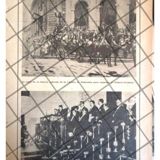 AFICHE RETRO. ADOLFO DE LA HUERTA EN EL CONGRESO 1920