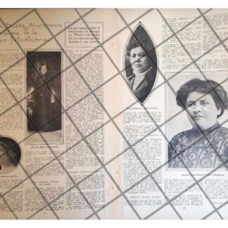 AFICHE RETRO. LUZ MARIA SANDOVAL 1920 1RA ABOGADA MEXICANA