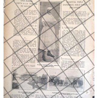 AFICHE ANTIGUO. ANTONIN CORNILLON, HOSPITAL FRANCES D.F 1920