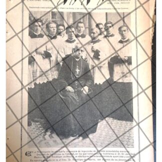 AFICHE ANTIGUO. JOSE MORA DEL RIO ORDENANA SACERDOTES 1920